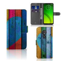 Motorola Moto G7 Power | Book Style Case | Wood Heart - Cadeau voor je Vriend