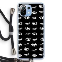 Eye pattern #3: Xiaomi Mi 11 Lite Transparant Hoesje met koord