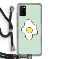 Spiegelei: Samsung Galaxy A41 Transparant Hoesje met koord