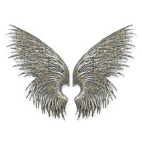 A PAIR OF WALL MOUNTED ANGEL WINGS
