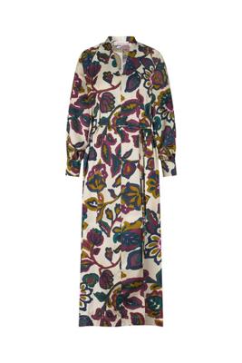 Rio satin flower dress - multi color - 13217