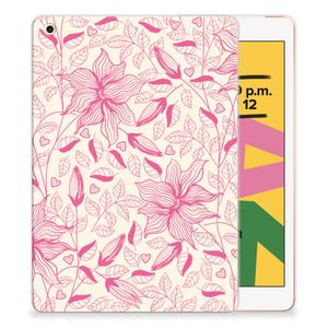 Apple iPad 10.2 | iPad 10.2 (2020) | 10.2 (2021) Siliconen Hoesje Pink Flowers