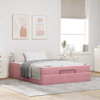 Bedframe Roze 160 x 200 cm Fluweel