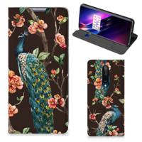 OnePlus 8 | Hoesje maken | Pauw met Bloemen