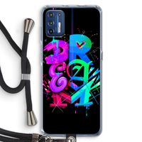 Dream: Motorola Moto G9 Plus Transparant Hoesje met koord
