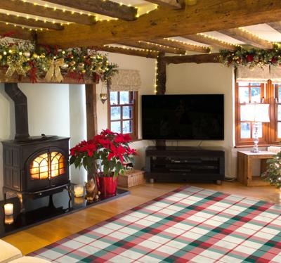 Kerst Tartan vinyl tapijt Kerst Tartan vinyl tapijt