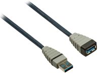 Bandridge BCL5301 USB-kabel USB 3.2 Gen 1 (3.1 Gen 1) 1 m USB A Blauw, Grijs - thumbnail