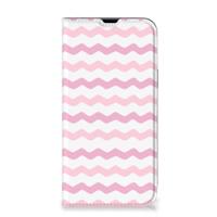 iPhone 13 Pro Max | Hoesje met Magneet | Waves Roze