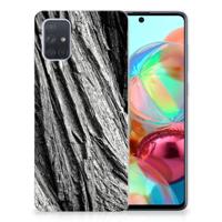 Bumper Hoesje Samsung Galaxy A71 Boomschors Grijs