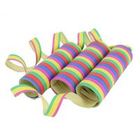 Serpentines - 3x rollen - gekleurde stroken mix - papier - feestartikelen   -