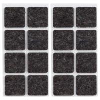 Meubelviltjes - 16x - antislip noppen - 2,5 cm - vierkant - viltglijders Meubelviltjes - 16x - antislip noppen - 2,5 cm - vierkant - viltglijders