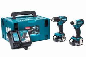 Makita DLX2220JX2 - DDF487 + DTD157 18v Boor-/schroefmachine + slagschroevendraaier 3,0 Ah accu (2 st)