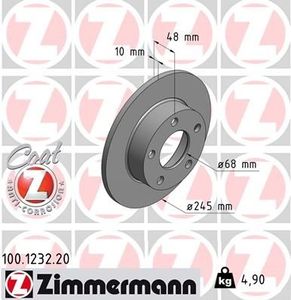 Remschijf Coat Z 100123220