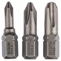 Bosch Accessories 2607001752 Kruis-bit PH 1, PH 2, PH 3 Extra hard C 6.3 3 stuk(s)