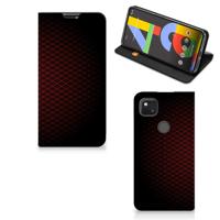Google Pixel 4a | Hoesje met Magneet | Geruit Rood Google Pixel 4a | Hoesje met Magneet | Geruit Rood