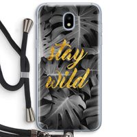 Stay wild: Samsung Galaxy J5 (2017) Transparant Hoesje met koord