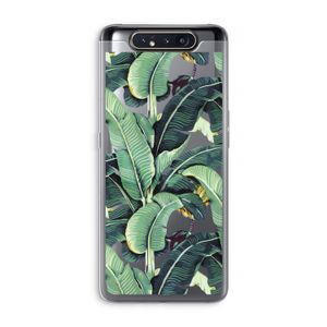 Bananenbladeren: Samsung Galaxy A80 Transparant Hoesje
