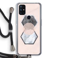Creatieve toets: OnePlus Nord N10 5G Transparant Hoesje met koord