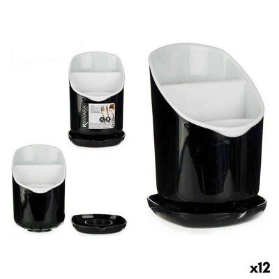Bestek afdruiper Kinvara AP-9143 AP-9143 Wit Zwart Plastic 12 x 19 x 12,5 cm Smoking (12 Stuks)