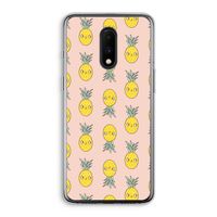 Ananas: OnePlus 7 Transparant Hoesje