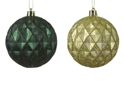Kersthanger kunststof groen 8cm