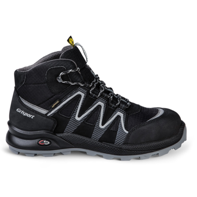 Grisport Safety cross gtx line / 33663 hoog s3 esd | zwart/zilver | maat 39 - 00.049.014.39