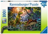Ravensburger puzzel 100 stukjes XXL Oase van dinosauriÃ«rs - thumbnail
