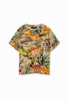 T-shirt collage camouflage - BROWN - 11/12