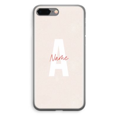Strawberry Milkshake: iPhone 8 Plus Transparant Hoesje