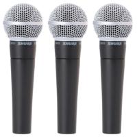 Shure SM 58 dynamische zangmicrofoon (set van 3)