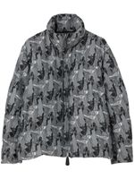 Burberry veste matelassée à imprimé abstrait - Gris