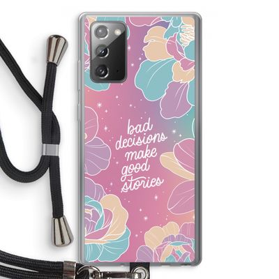 Good stories: Samsung Galaxy Note 20 / Note 20 5G Transparant Hoesje met koord