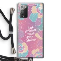 Good stories: Samsung Galaxy Note 20 / Note 20 5G Transparant Hoesje met koord