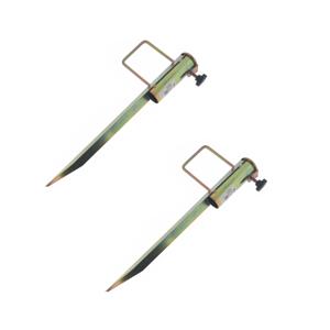 Parasolhouder - 2x - metaal - parasolboren - 45 cm - parasolvoet
