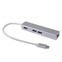 Equip 133481 usb-c to 3-port usb 3.0 hub with gigabit adapter Equip 133481 usb-c to 3-port usb 3.0 hub with gigabit adapter