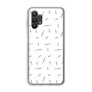 Hipster stripes: Samsung Galaxy A32 5G Transparant Hoesje