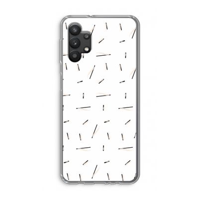 Hipster stripes: Samsung Galaxy A32 5G Transparant Hoesje