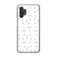 Hipster stripes: Samsung Galaxy A32 5G Transparant Hoesje