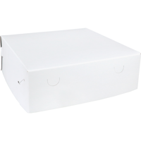 Gebaksdoos Zwanenhalsdoos | karton | 28x28x9cm | duplex | wit | 100 stuks