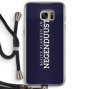 Blijve plakken in Negenduust: Samsung Galaxy S7 Edge Transparant Hoesje met koord