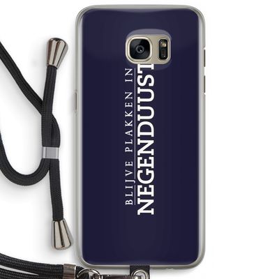 Blijve plakken in Negenduust: Samsung Galaxy S7 Edge Transparant Hoesje met koord