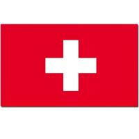 Vlag Zwitserland - 90 x 150 cm - feestartikelen - Zwitserland landen thema - supporter/fan