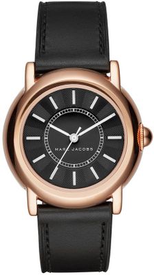 Horlogeband Marc by Marc Jacobs MJ1509 Leder Zwart 18mm