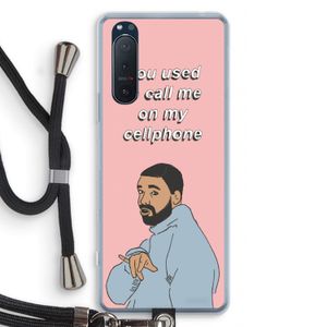 Hotline bling: Sony Xperia 5 II Transparant Hoesje met koord