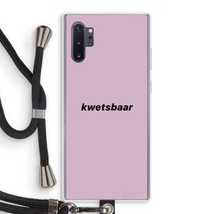 kwetsbaar: Samsung Galaxy Note 10 Plus Transparant Hoesje met koord