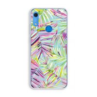 Tropical Palms Blue: Huawei Y6s Transparant Hoesje