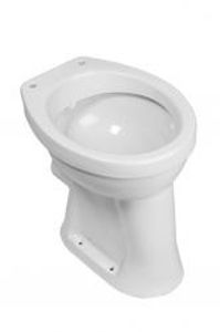 Wiesbaden staande verhoogde toiletpot + 6 PK wit