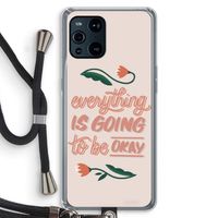 Optimistic flower girl: Oppo Find X3 Pro Transparant Hoesje met koord
