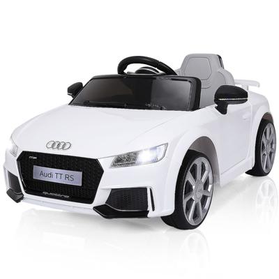 12 V Kinderauto met 2 motoren en MP3 en muziek 104 x 63,5 x 45,5 cm Wit