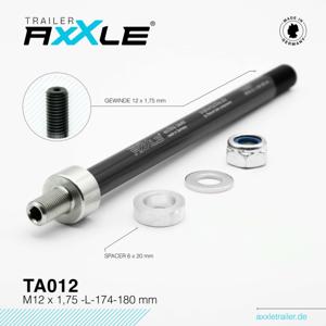Qibbel Radoxx steekas voor trailer m12x1,75 174-180mm